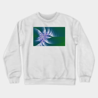 Spinning shiny abstract fractal Crewneck Sweatshirt